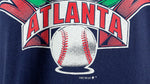 MLB (Competitor) - Atlanta Braves Spell-Out T-Shirt 1992 X-Large Vintage Retro Baseball