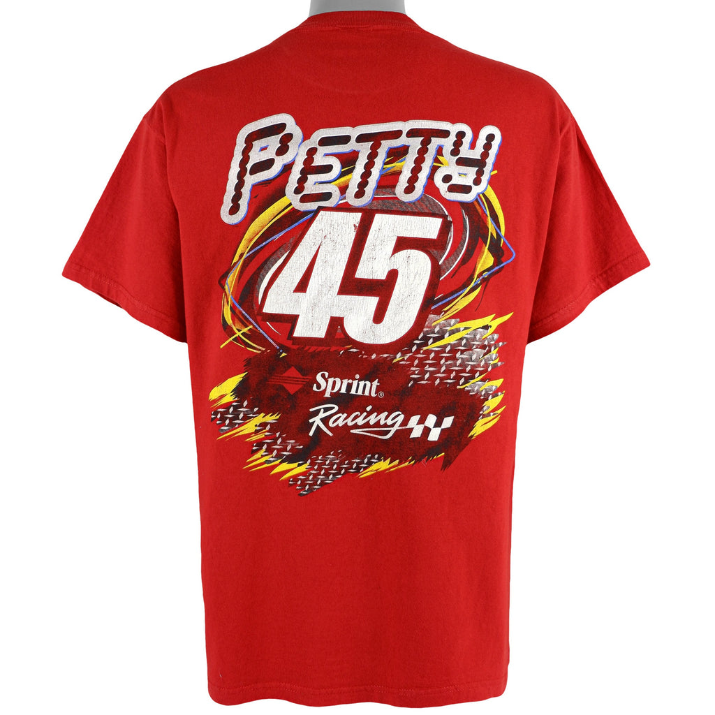 NASCAR (Delta) - Kyle Petty Spell-Out T-Shirt 1999 Large Vintage Retro
