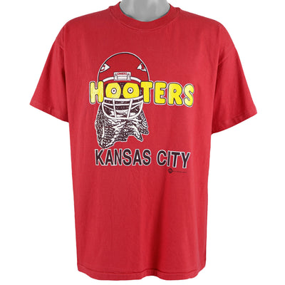 Vintage (Hooters) - Kansas City Chiefs / Touchdown At Hooters T-Shirt 1990s X-Large