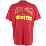 Vintage (Hanes) - Hooters, Kansas City Chiefs T-Shirt 1990s X-Large Vintage Retro Football