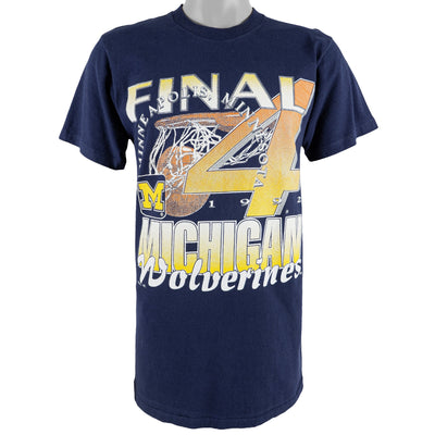 NCAA (Tultex) - Michigan Wolverines, Final Four T-Shirt 1992 Medium