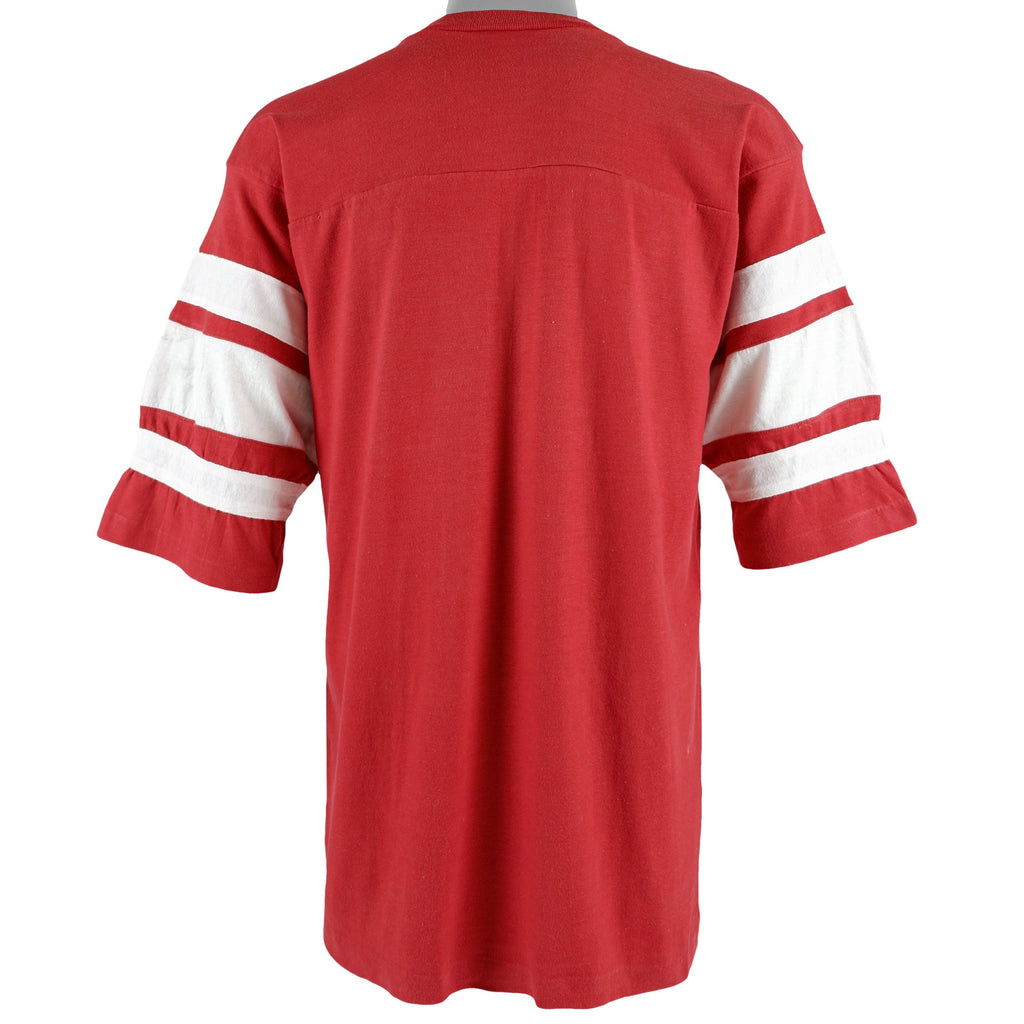 NFL (Logo 7) - San Francisco 49ers Spell-Out Football Jersey 1989 Large Vintage Retro football