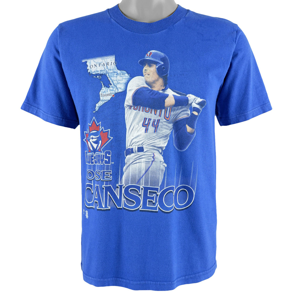 MLB (Pro Player) - Blue Jays Jose Canseco #44 T-Shirt 1990s Medium Vintage Retro Baseball