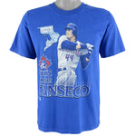 MLB (Pro Player) - Blue Jays Jose Canseco #44 T-Shirt 1990s Medium Vintage Retro Baseball