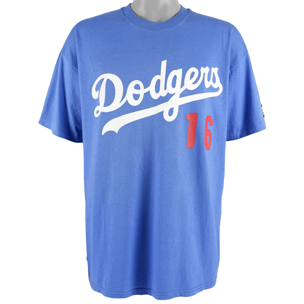 Starter - Hideo Nomo, Los Angeles, Dodgers T-Shirt 1995 Large Vintage Retro Baseball