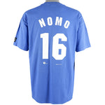 Starter - Hideo Nomo, Los Angeles, Dodgers T-Shirt 1995 Large Vintage Retro Baseball