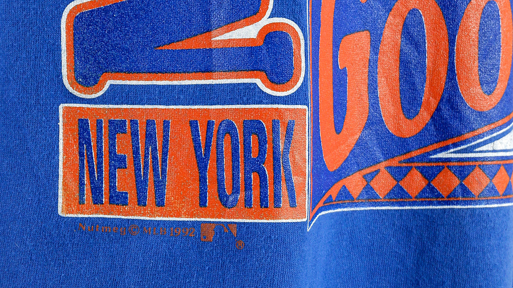 MLB (Nutmeg) - Mets Dwight Gooden #16 T-Shirt 1992 Medium Vintage Retro Baseball