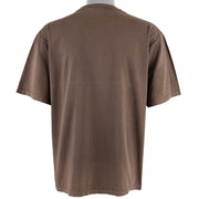 Ralph Lauren (Polo) - Brown Spell-Out T-Shirt 1990s X-Large Vintage Retro