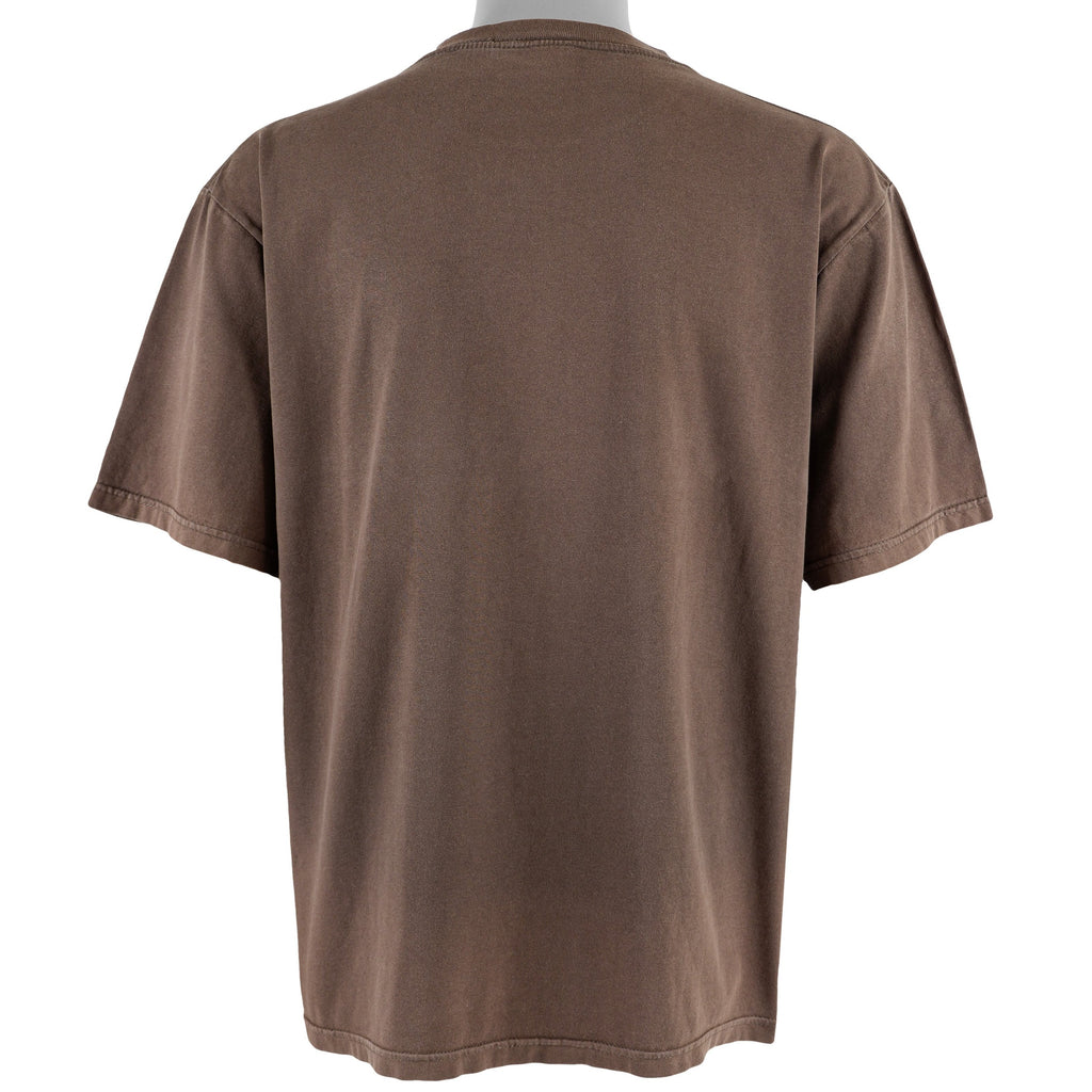 Ralph Lauren (Polo) - Brown Spell-Out T-Shirt 1990s X-Large Vintage Retro
