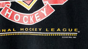 NHL - Vancouver Canucks Spell-Out T-Shirt 1993 Medium Vintage Retro Hockey