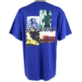 Speedo - Blue Big Logo T-Shirt 1998 Large Vintage Retro