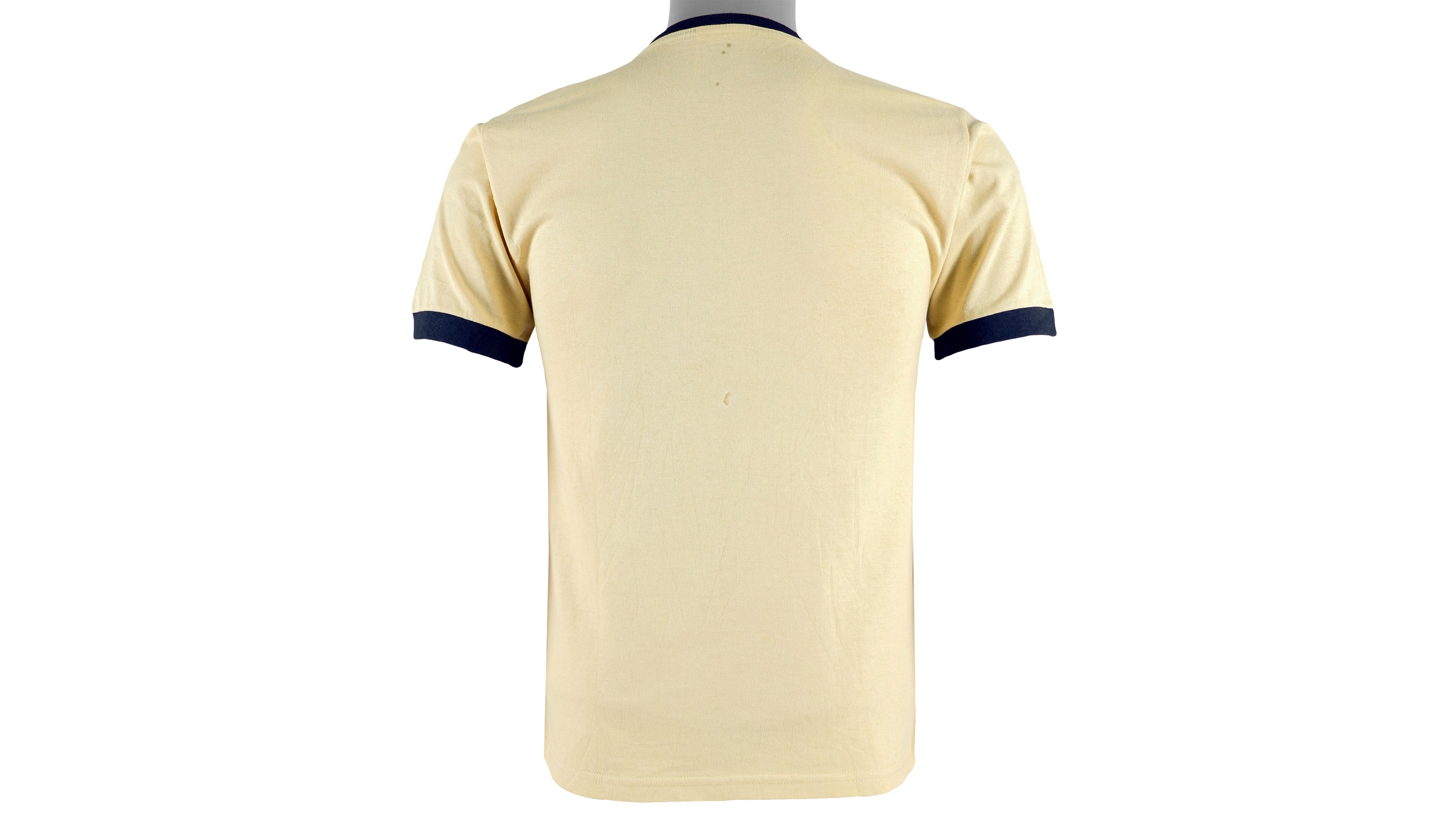Nike - Beige Big Spell-Out T-Shirt 1990s Medium Vintage Retro
