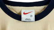 Nike - Beige Big Spell-Out T-Shirt 1990s Medium Vintage Retro