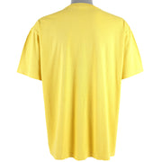 Tommy Hilfiger - Yellow T-Shirt 1990s X-Large Vintage Retro