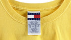 Tommy Hilfiger - Yellow T-Shirt 1990s X-Large Vintage Retro