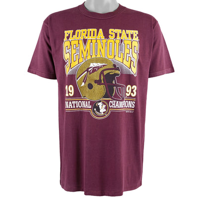 NCAA (Jerzees) - Florida State Seminoles, National Champions T-Shirt 1993 Large