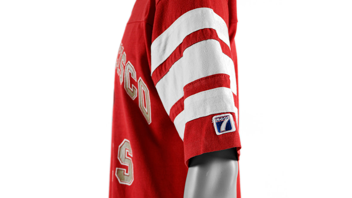 NFL (Logo 7) - San Francisco 49ers Football Jersey 1990s Medium Vintage Retro Football