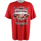 Starter - Detroit Red Wings Champions T-Shirt 1998 Large Vintage Retro Hockey