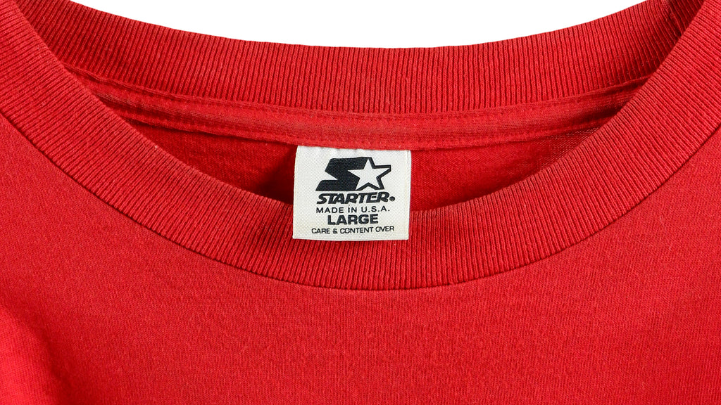 Starter - Detroit Red Wings Champions T-Shirt 1998 Large Vintage Retro Hockey