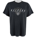 NFL (Lee) - Oakland Raiders Spell-Out T-Shirt 1990s Medium Vintage Retro Football