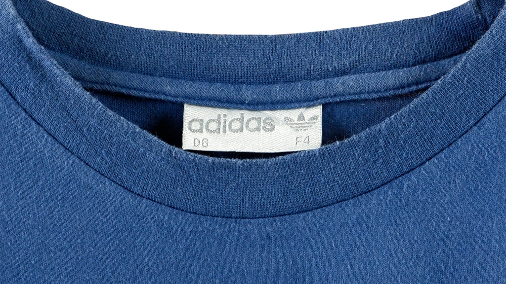 Adidas - Blue Training Big Logo T-Shirt 1990s X-Large Vintage Retro