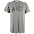 Nike - Grey Spell-Out T-Shirt 1990s Medium Vintage Retro