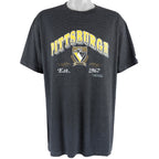 NHL (Trench) - Pittsburgh Penguins T-Shirt 1992 X-Large Vintage Retro Hockey
