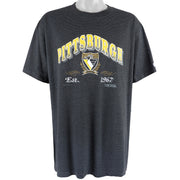 NHL (Trench) - Pittsburgh Penguins T-Shirt 1992 X-Large Vintage Retro Hockey