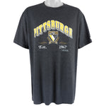 NHL (Trench) - Pittsburgh Penguins T-Shirt 1992 X-Large Vintage Retro Hockey