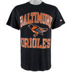 Champion - Baltimore Orioles Spell-Out T-Shirt 1990s Medium Vintage Retro Baseball