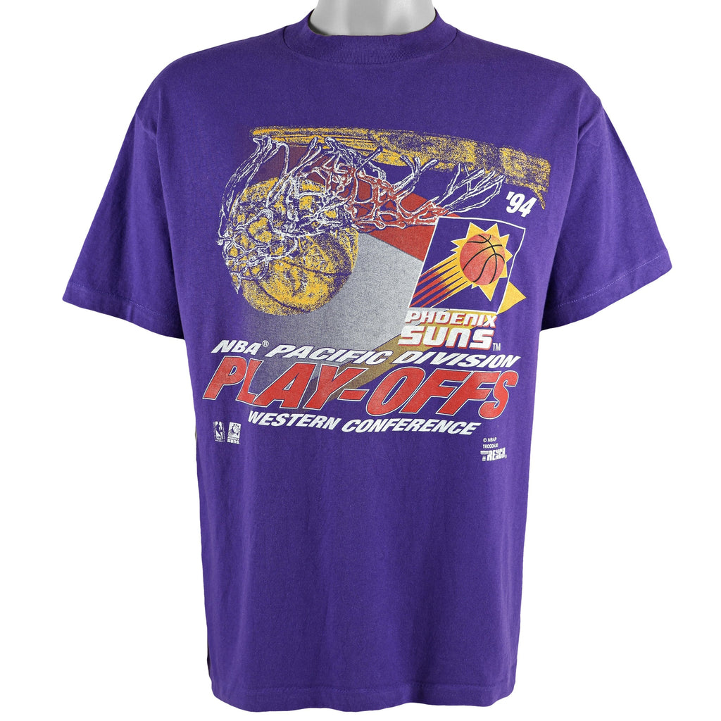 NBA (Trench) - Phoenix Suns Spell-Out T-Shirt 1994 Large Vintage Retro Basketball