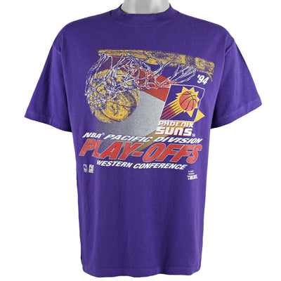 NBA (Trench) - Phoenix Suns, Pacific Division Playoffs Spell-Out T-Shirt 1994 Large