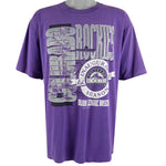 MLB (Logo 7) - Colorado Rockies T-Shirt 1993 X-Large Vintage Retro Baseball