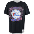 NBA (Nutmeg) - Philadelphia 76 Sixers T-Shirt 1989 X-Large Vintage Retro Basketball