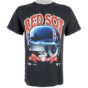 MLB (Salem) - Boston Red Sox Spell-Out T-Shirt 1992 Medium Vintage Retro Baseball