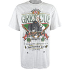 CFL (Hanes) - Saskatchewan Regina Grey Cup Champions Deadstock T-Shirt 1995 Large Vintage Retro Football