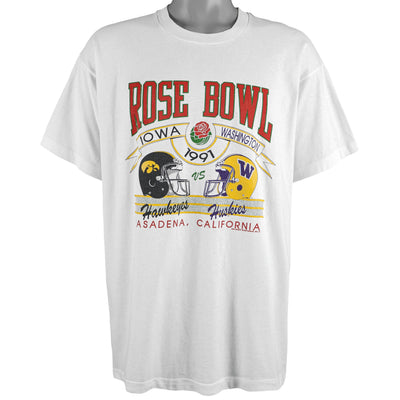 NCAA - Rose Bowl, Iowa VS Washington T-Shirt 1990 X-Large