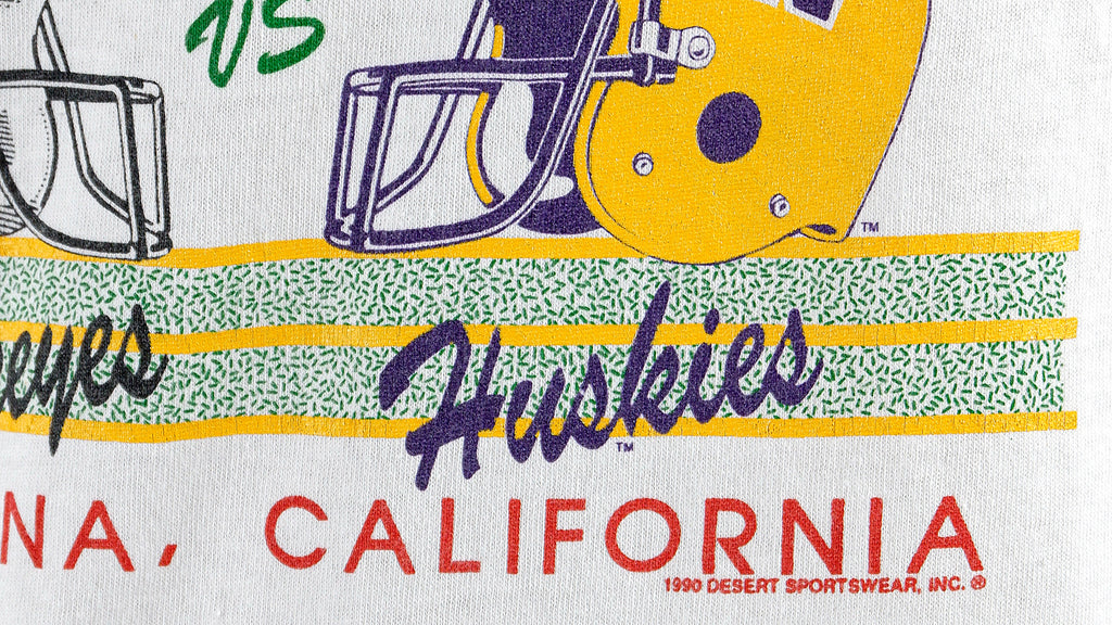 NCAA - Rose Bowl Iowa VS Washington T-Shirt 1990 X-Large Vintage Retro Football College