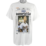 MLB - Baltimore Orioles, The Sun T-Shirt 1995 X-Large Vintage Retro Baseball