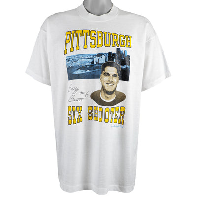 NFL (Screen Stars) - Pittsburgh Steelers Bubby Brister #6, Six Shooter T-Shirt 1990 X-Large