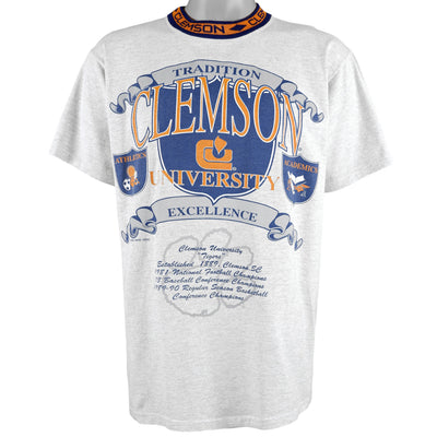 NCAA - Clemson University Spell-Out T-Shirt 1993 Large