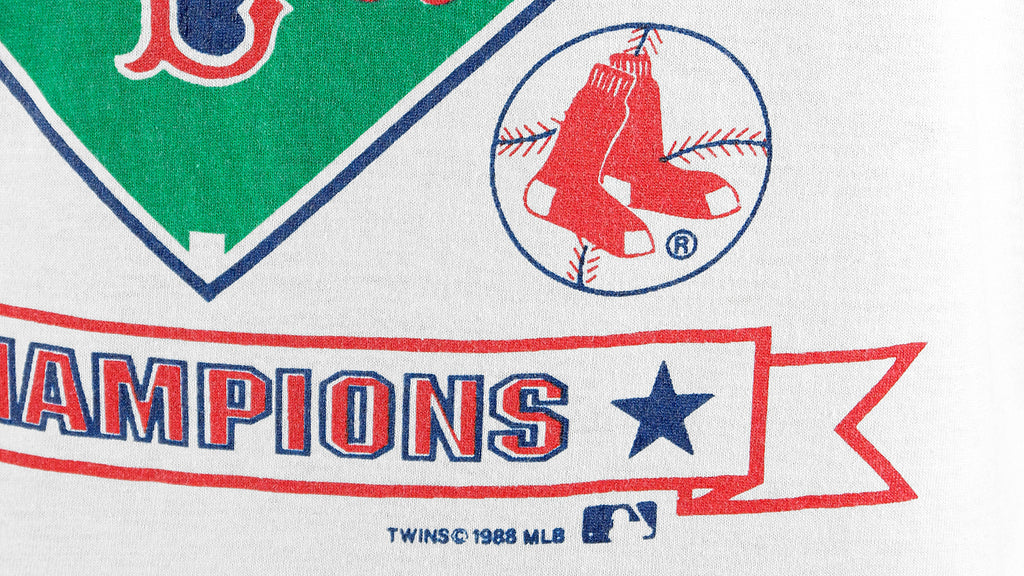 MLB (Screen Stars Best) - Boston Red Sox Deadstock T-Shirt 1988 Large Vintage Retro Baseball