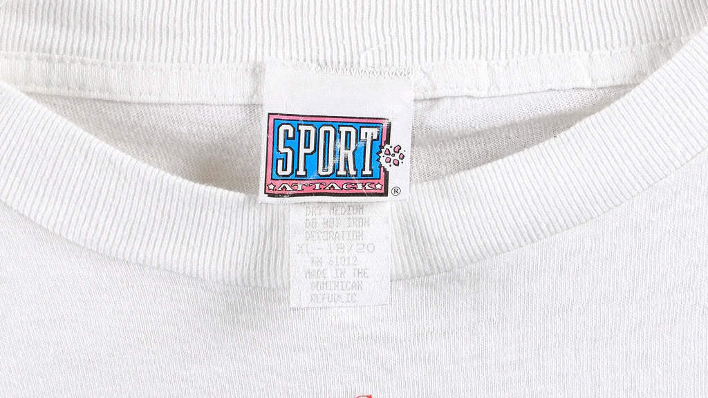 MLB (Sport Attack) - Hideo Nomo, L.A. Dodgers #16 T-Shirt 1995 Medium Vintage Retro BAseball
