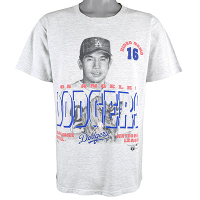 MLB (Nutmeg) - Hideo Nomo, L.A. Dodgers #16 Deadstock T-Shirt 1995 Medium