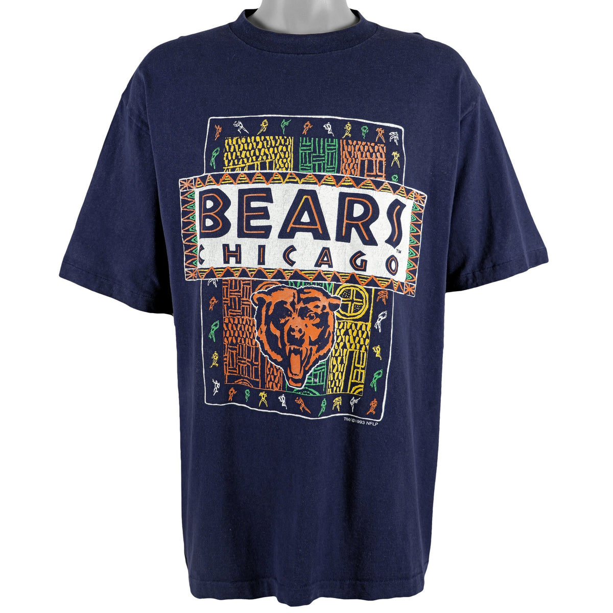 NFL (Logo 7) - Chicago Bears T-Shirt 1993 X-Large Vintage Retro Football