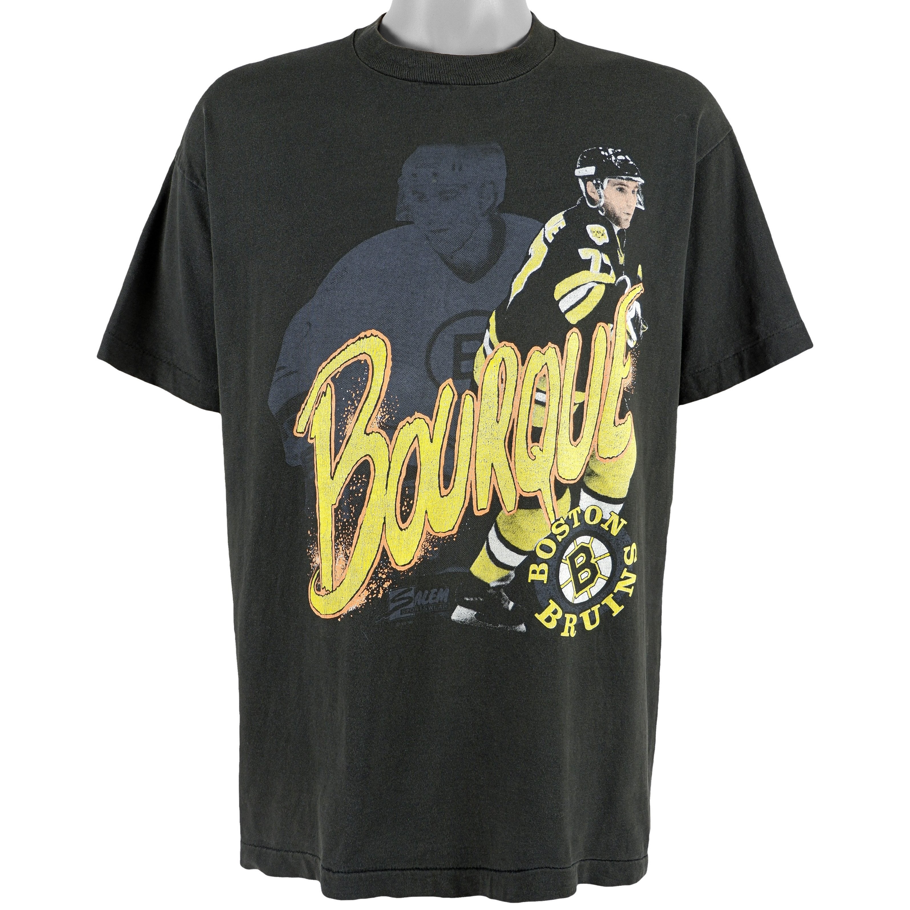 NHL (Salem) - Boston Bruin Spell-Out Deadstock T-Shirt 1990s X-Large Vintage Retro Hockey