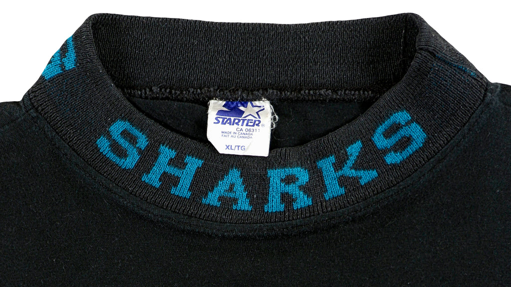 Starter - San Jose Sharks Spell-Out T-Shirt 1990s X-Large Vintage Retro Hockey