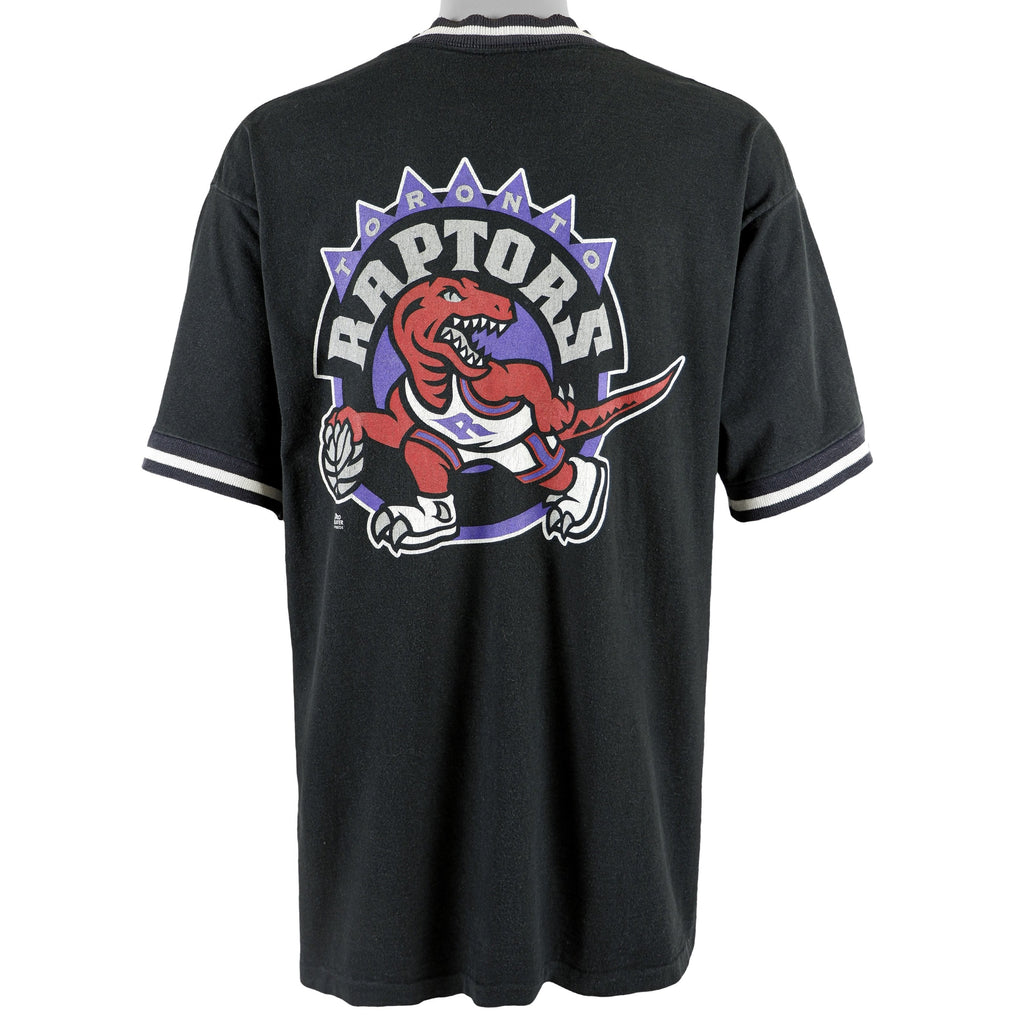 NBA (Pro Player) - Toronto Raptors Big Spell-Out T-Shirt 1990s X-Large Vintage Retro Basketball