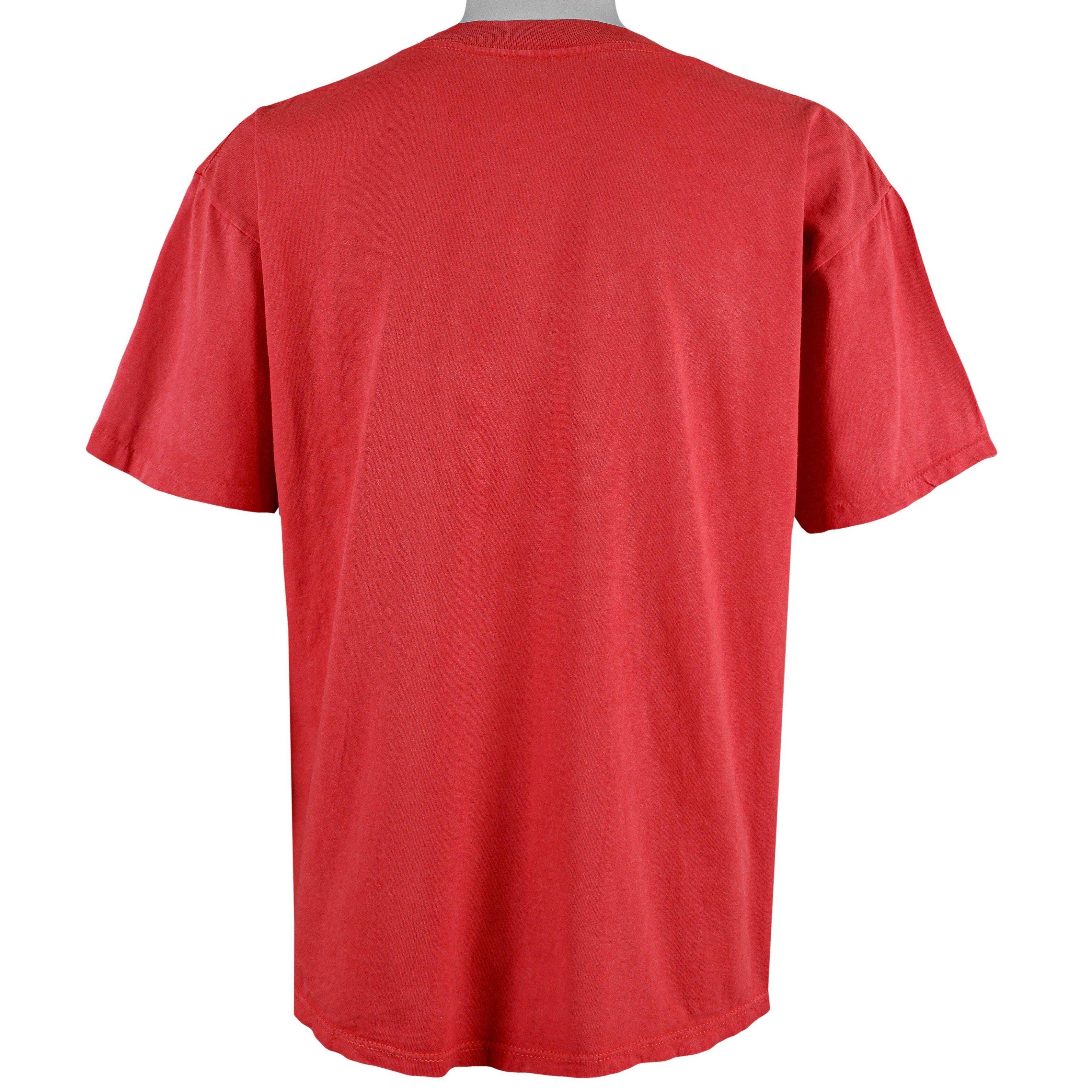NBA (The Game) - Chicago Bulls Spell-Out T-Shirt 1990s Large Vintage Retro Basketball