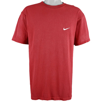 Nike - Red Classic T-Shirt 1990s Medium